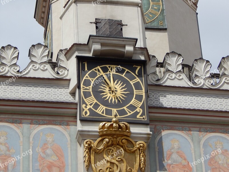 Poznan City The Old Town Old Buildings Poland