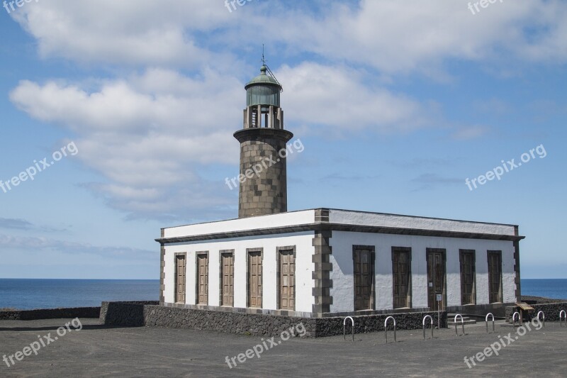 Old Lighthouse La Palma Salinas Canary Islands Color