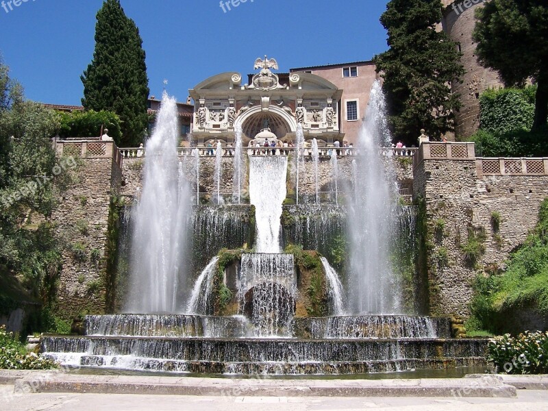 Fountain Architecture Italian Stone Fontana