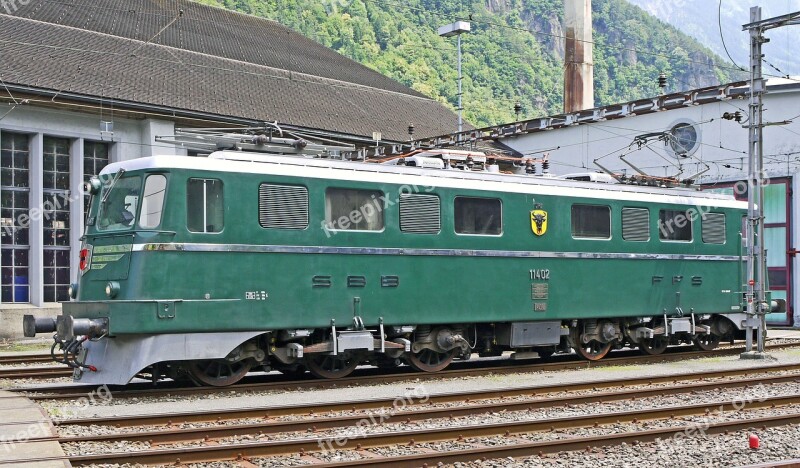 Gotthard Locomotive Sbb Historic Kantonslok Famous Mountain Range