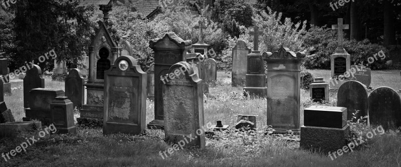 Cemetery Old Grave Stones Old Cemetery Cross Abandoned