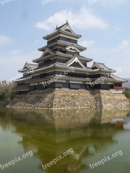 Japan Castle Matsumoto Free Photos