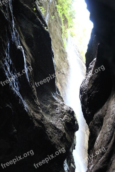 Crevice Water Mass Fall Free Photos