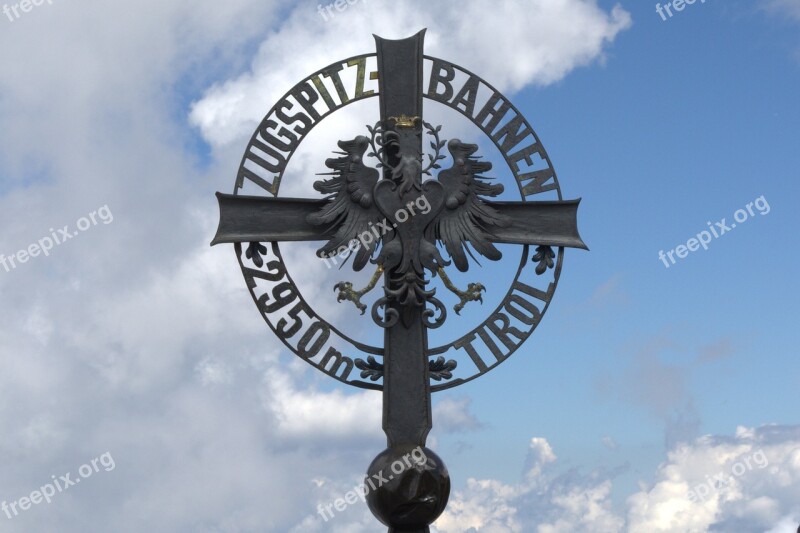 Zugspitze Metal Cross Free Photos