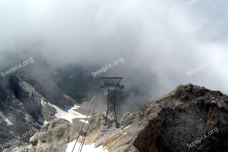 Zugspitze Glacier Garmisch Outdoor Snow