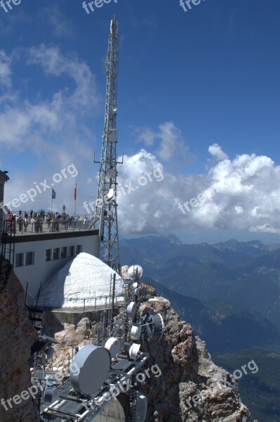 Zugspitze Glacier Garmisch Outdoor Snow