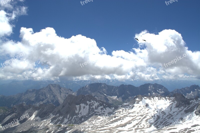 Zugspitze Glacier Garmisch Outdoor Snow