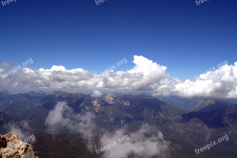 Zugspitze Glacier Garmisch Outdoor Snow