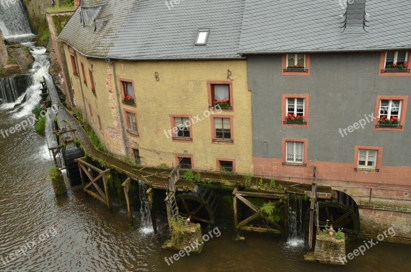 Saarburg Water River House Hill