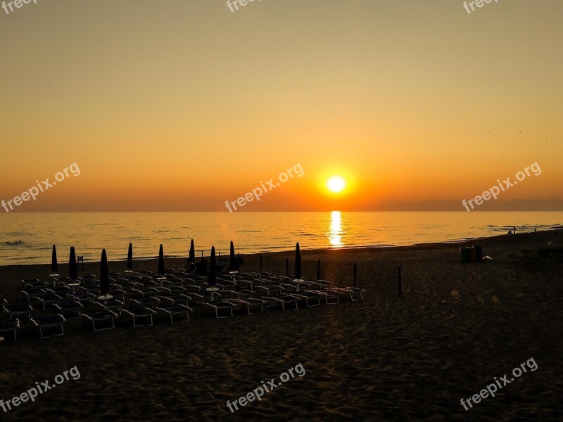 Sun Beach Sunset Holidays Evening