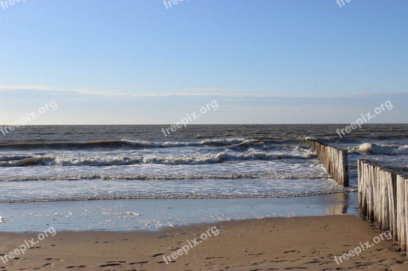 Cadzand-bad Netherlands Holland North Sea Beach