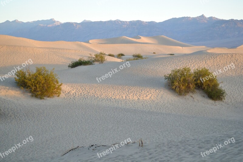 Dunes Sand Death Valley Desert Landscape