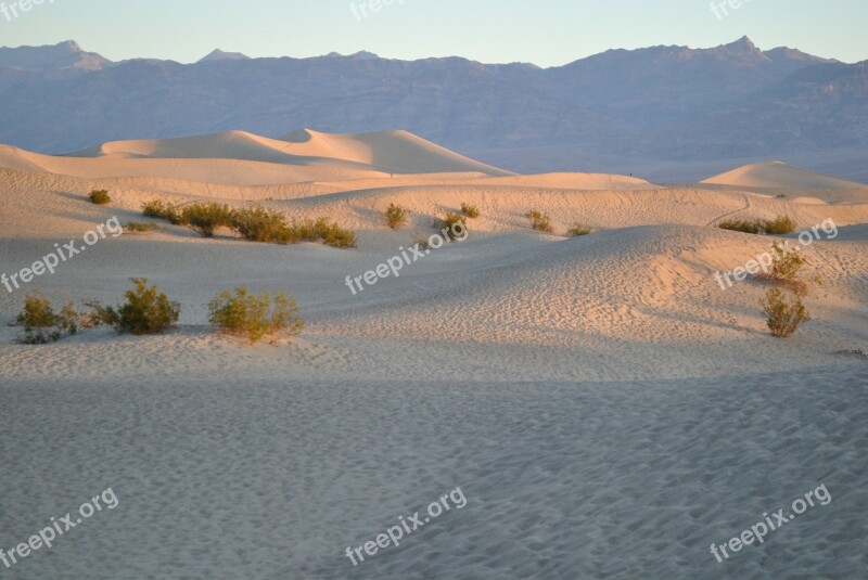 Dunes Sand Death Valley Desert Landscape