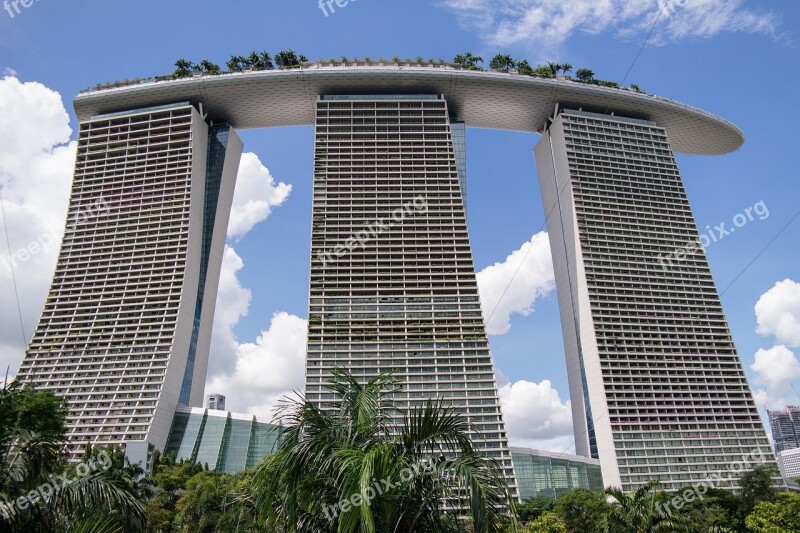 Singapore Hotel Marina Bay Sands Tourism Skyscrapers