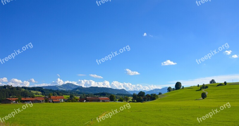 Mountains Allgäu Sky Blue Reported