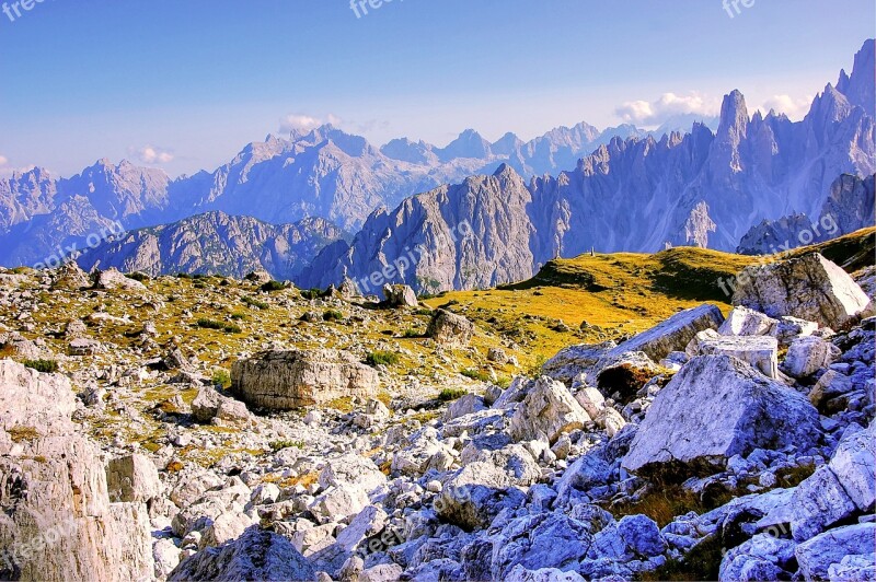 Cadini Dolomites South Tyrol Landscape Nature