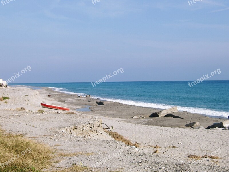 Calabria Southern Italy Beach Sand Sea