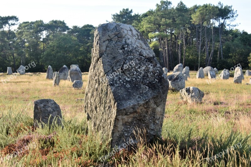 Alignments Carnac France Brittany Mégalithe