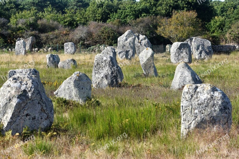 Alignments Carnac France Brittany Mégalithe