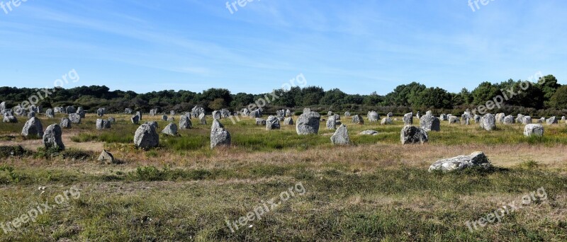 Alignments Carnac France Brittany Mégalithe