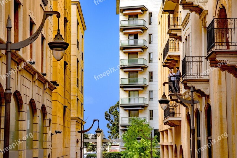 Street City Residential Architecture Balcony