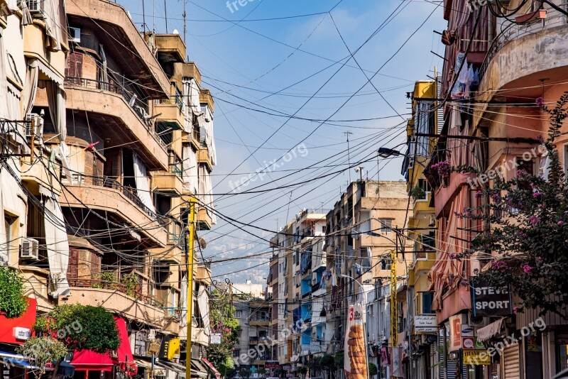 Street Buildings Cables Ancient Armenian