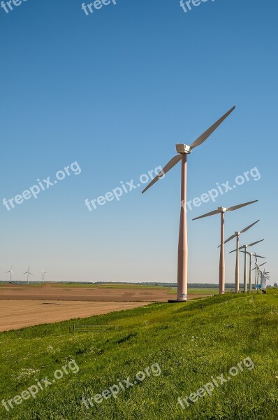 Energy Wind Mill Wind Heaven Landscape