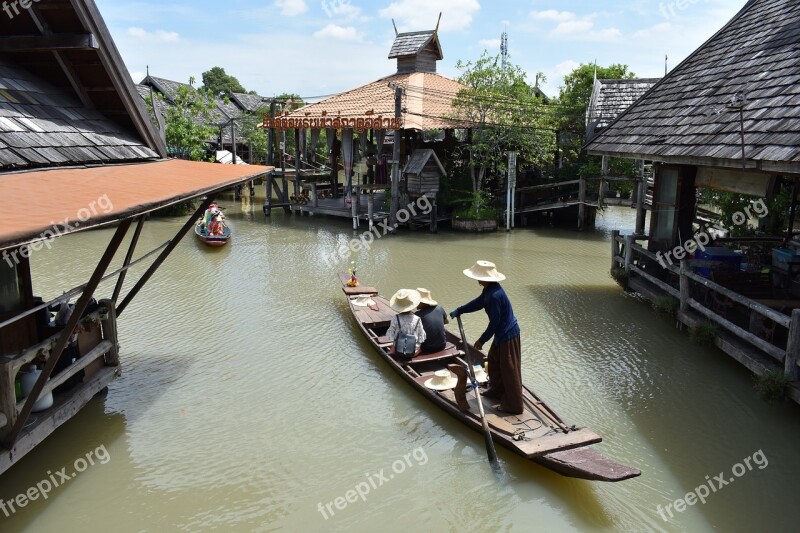 Floating Market Pattaya Thailand Asia Travel