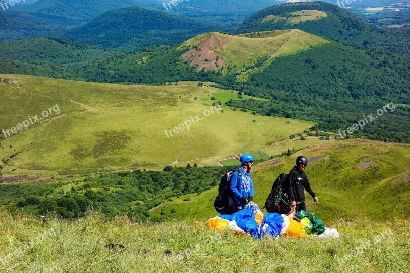 Paragliding Sport Hill Sky Adventure