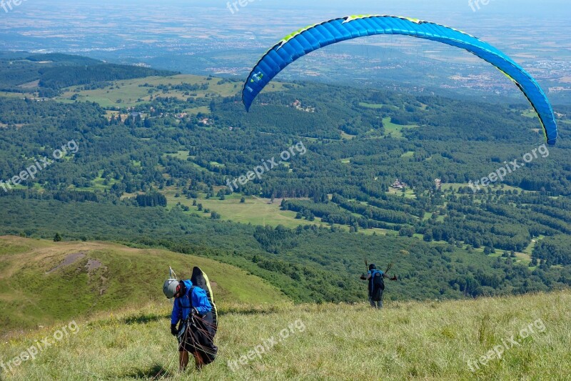 Paragliding Sport Hill Sky Adventure