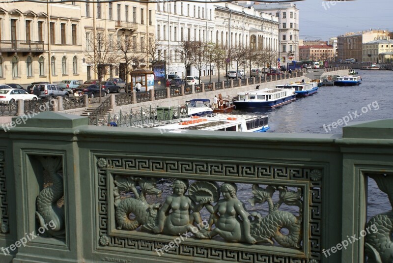 Bridge Neva Grille Architecture River