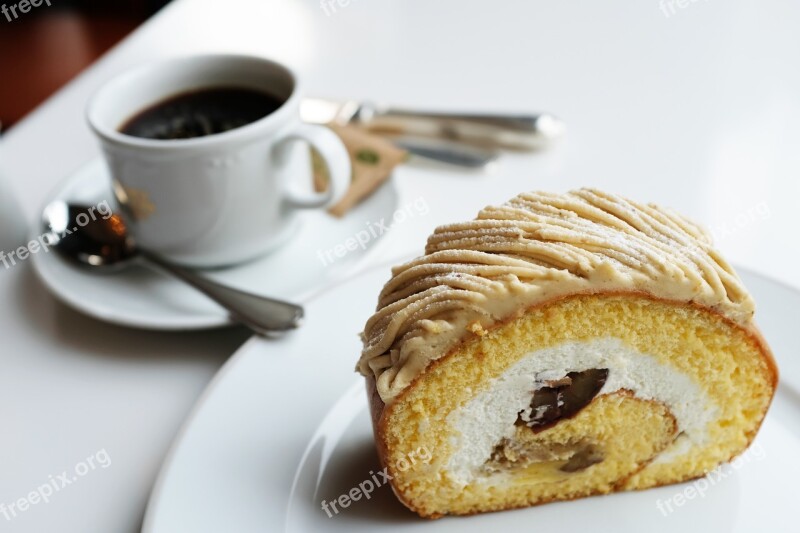 Marron Chestnut Cake Roll Pastry