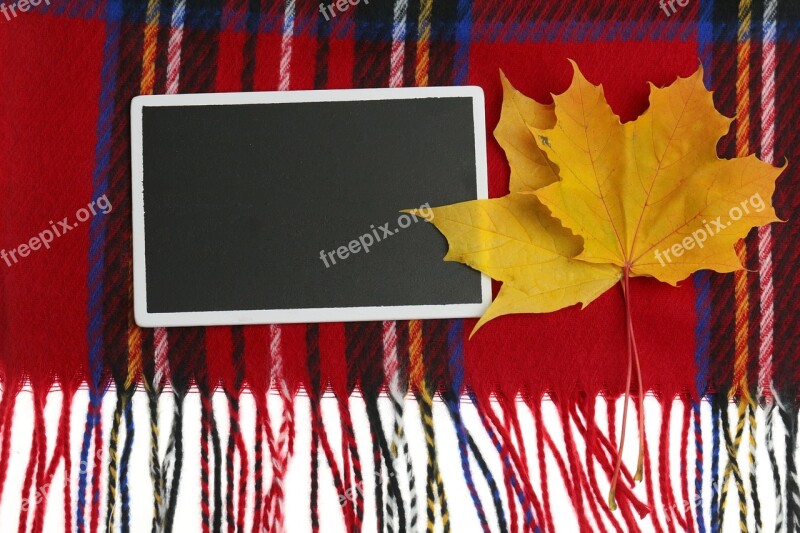 Autumn Maple Sheet Plate Chalk Sign