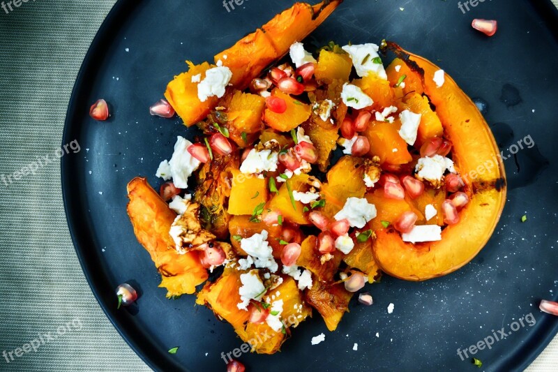 Pumpkin Sweet Potato Salad Vegetarian Cheese