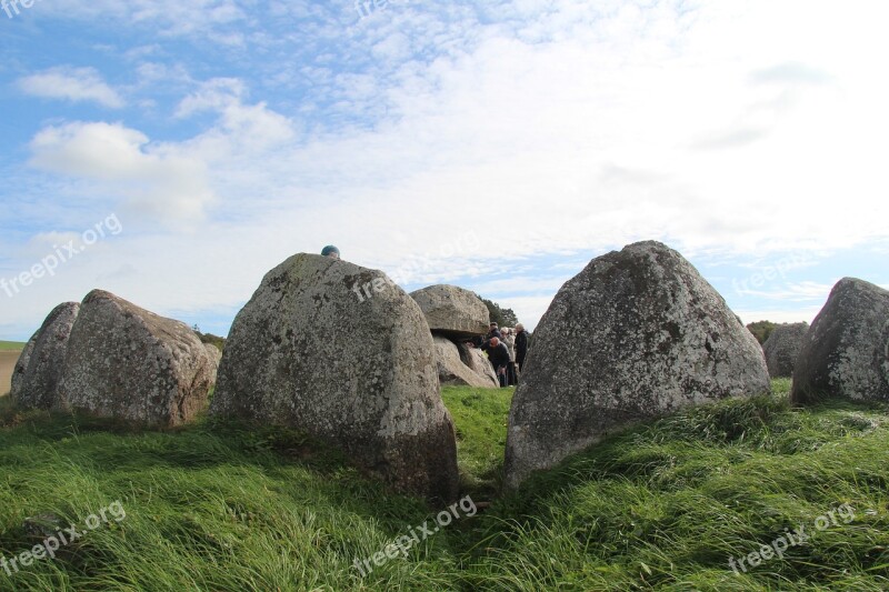 Stones Archaeology Place Of Worship Ditch Burial Mound