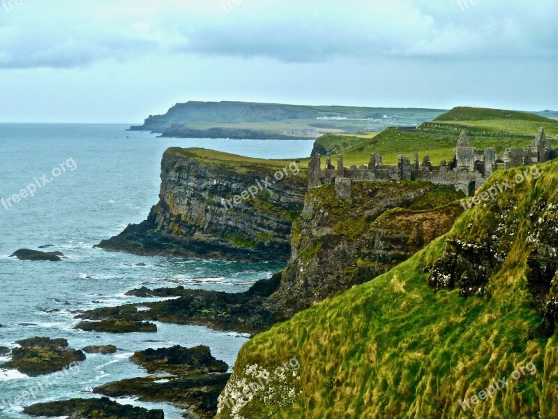 Bluff Cliffs Coastal Nature Ocean