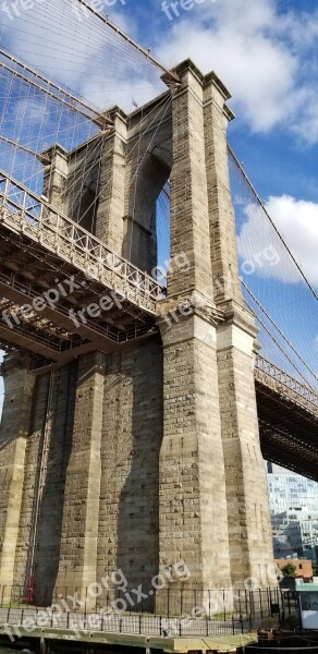 Brooklyn Bridge Dumbo Nyc Sky Free Photos