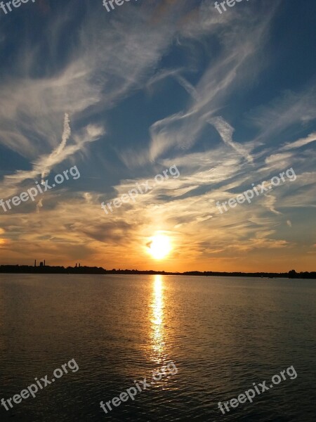 Sunset Havel Bizarre Clouds Atmospheric Summer Evening