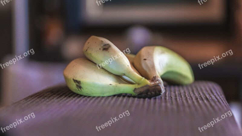 Bananas Fruit Healthy Yellow Food