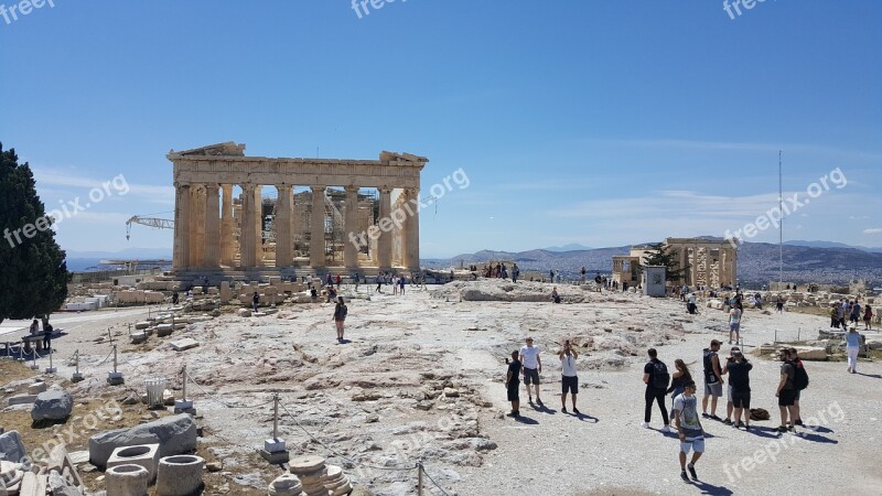 Greece Athens Scattered Stone Tourism Free Photos