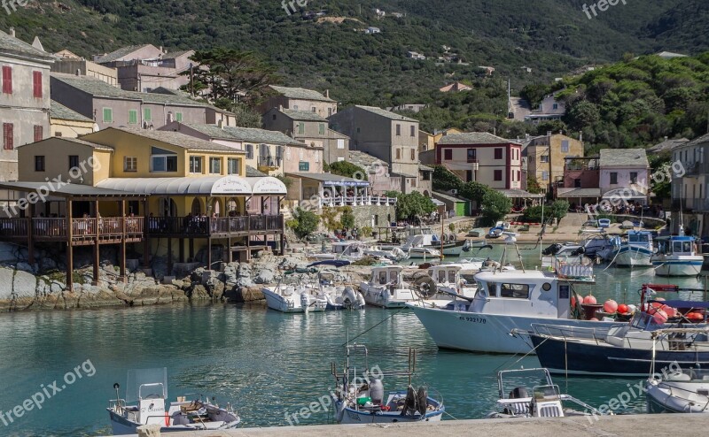 Corsican Centuri Port Fishing Boats