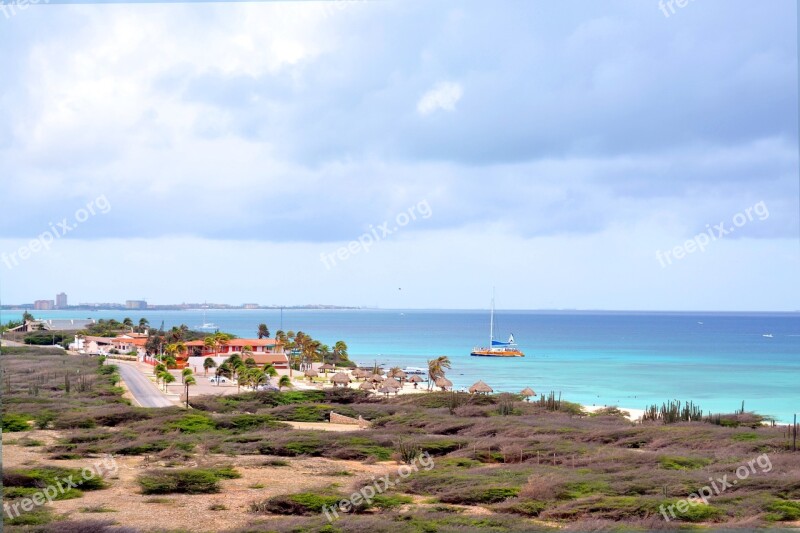 Summer Caribbean Aruba Ocean Mar