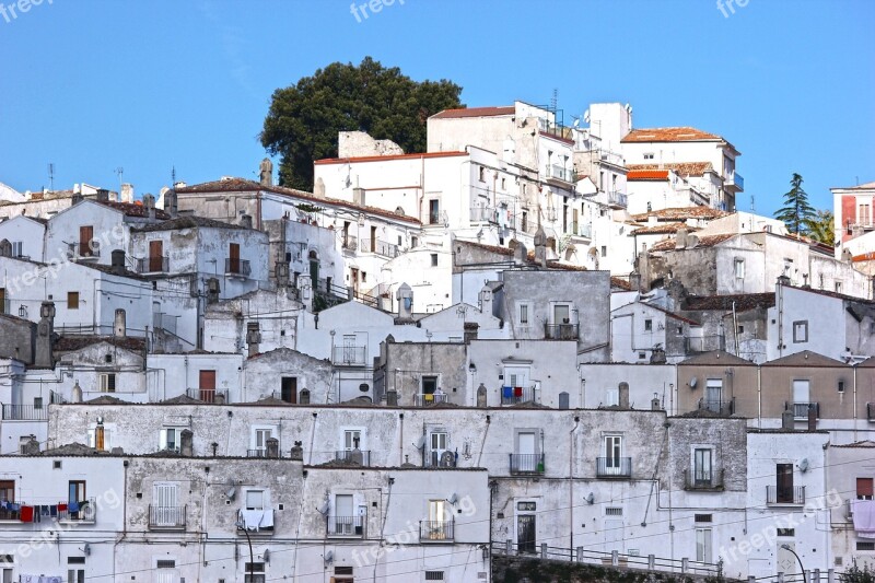 Houses Monte Sant'angelo Gargano Puglia White