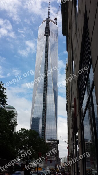 New York One World Skyscraper Buildings City