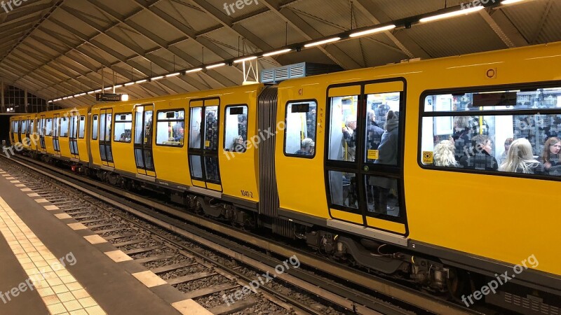 Berlin Metro Transport Public Transport Train