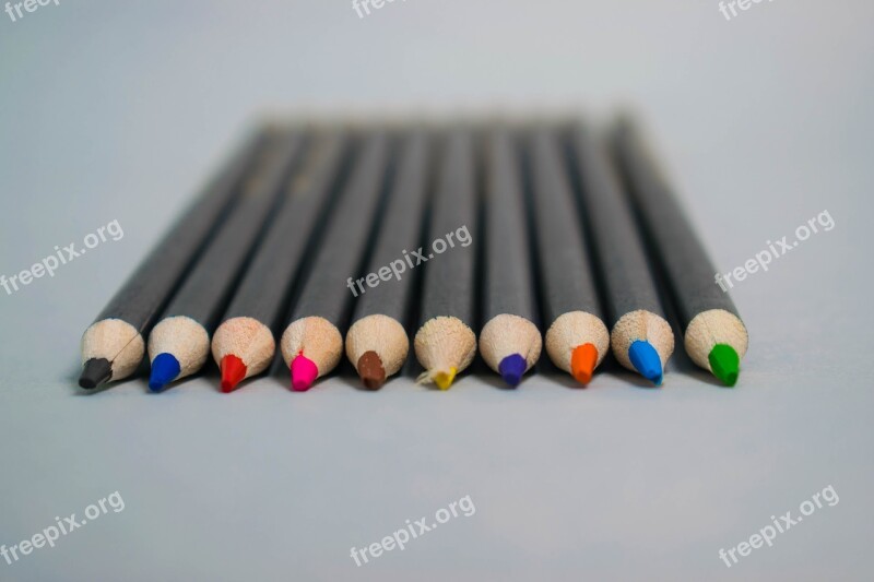 Pens Colored Pencils Color Colorful Colour Pencils