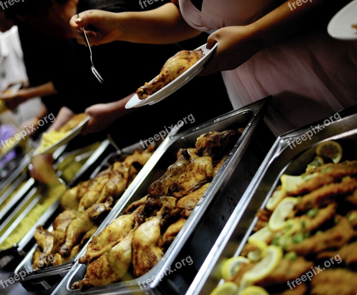 Buffet Chicken Thighs Poultry Warm Buffet Chafing Dish