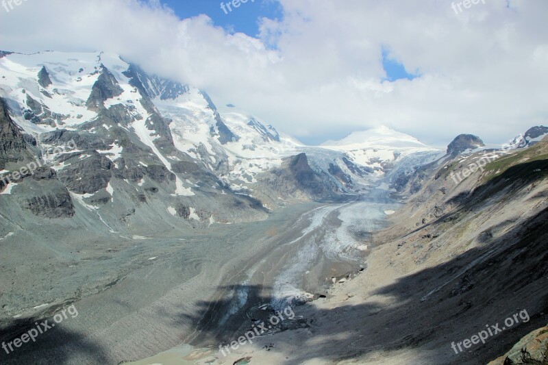 Grossglockner Austria Mountains Nature Panorama