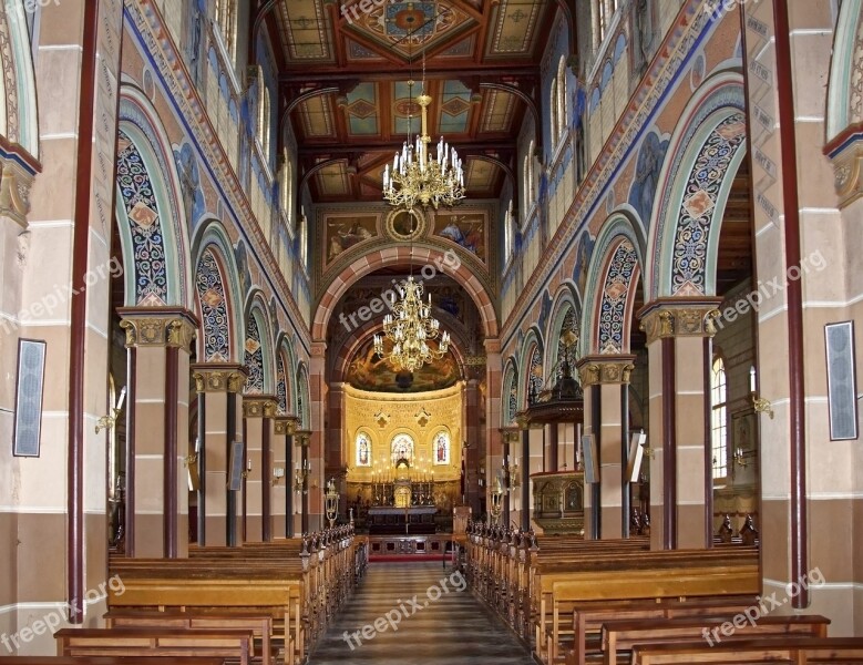 Latvia Liepāja Cathedral Of St Josef Nave