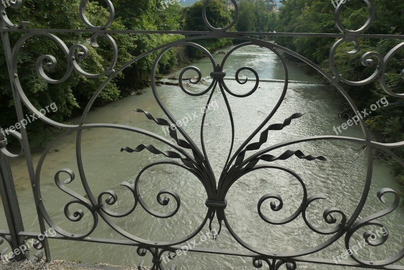 Bridge Forgings River Traun Bad Ischl